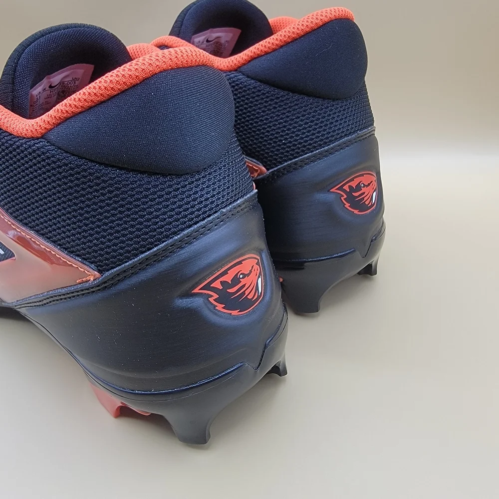 Nike Alpha Menace Pro 4 Oregon State Beavers Football Cleats Size 12 Wide Black